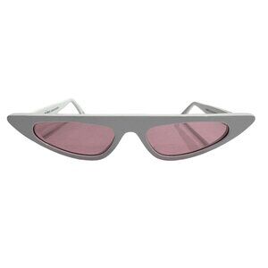 Andy Wolf Florence Sunglasses in White With Pink Lenses